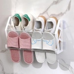 벽걸이 신발 거치대 거실 슬리퍼 꽂이 신발 정리대