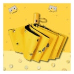 자외선차단 원터치 고양이 캐릭터 3단 자동우산