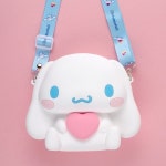 산리오 시나모롤 전신 하트 실리콘 가방 대