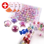 비즈 구슬 레인보우 캔디 이중 구슬 -대용량 5종 꽃