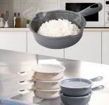 손잡이쿡앤밥 냉동밥보관용기 원형밀폐 전자렌지 소분 반찬통 국