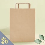 프롬앤투 대량구매 데일리 크라프트 쇼핑백 극소 100매