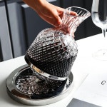 크리스털 스월링 와인디캔터 회전 유리 디켄터