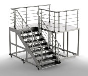 안전난간대 계단 난간 울타리 핸드레일 스테인레스 38 원관 850 높이