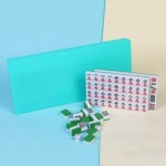 고급마작 큰마작패 깔끔한인쇄 마작 고급 마작세트 마작 패 보드게임 그린 B726