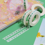 컬러 띠 마스킹 테이프 초록수채화