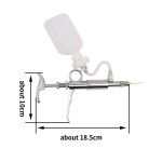 1 pcs 가축 자동 주사기 약 피더 백신 병 주사기가있는 수의학 장비