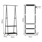 이동식 철재 행거 교복걸이 좁은 틈새공간 원룸