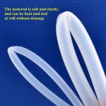 등급 실리콘 투명 호스 수족관 탱크 고무 튜브 정원 관개 부드러운 튜브 파이프 1m ID 6 8