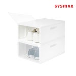 투명도어 신발정리함 2개입 1P 신발 정리대 수납 보관