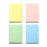 점착 메모지 X10개 베이직 컬러 소형 접착식 50X76MM