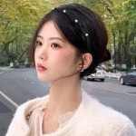 비투스타일유통 | 슬림 포인트 진주 헤어 악세사리 여성 머리띠