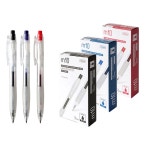 M10 1 0 초저점도펜 흑 청 적 X12개 볼펜