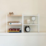 책상 정리 화장대 주방 수납 다용도 미니 2단 선반