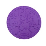 실리콘 냄비받침대 깔개 냄비받침 코스터 보라 1p