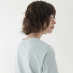 코즈넉 마들렌 레이어드 순면 기본 여름 여성 반팔 티셔츠 이너티 인디블루