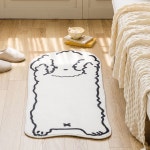 한빛카페트 부끄부끄 댕댕이 강아지 욕실 발매트 동물 미니러그