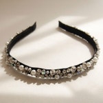 제이로렌 샤인 큐빅 진주 디테일 헤어밴드 H0979