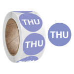 영문 목요일 스티커 1롤 500개 요일분류스티커 계획표스티커