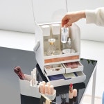 국산 뚜껑있는 화장품 정리함 화장대 메이크업박스