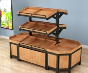 카페 빵 2단 베이커리 매대 마트 과일 선반 진열대