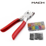 레인보우 똑딱이 단추 펀치 펀칭기 옷 수선 만능 펜치 세트 기계 의류 스탭 똑딱 레인보우 펀칭기세트 1개