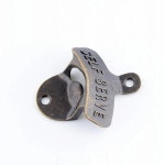 2pcs 철 벽 마운트 바 맥주 유리 병 뚜껑 오프너 도구 srew 77x64mm j3283