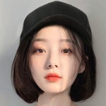 단발머리 일체형 캡모자 가발 개성있는 스타일