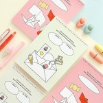 인디고 인디고어린이 초등 두툼 도화지 종합장 세트130g 35매