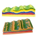 지구과학 지층구조 단층확인 수업용 지층모형 호기심 생활과학