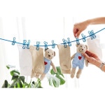 늘어나는 빨래줄 빨래집게 일체형 세트 X2개 여행용