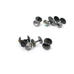 써지컬스틸 원형 매트 별 큐빅 피어싱 P0023