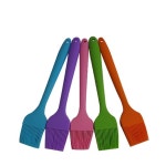 실리콘 브러쉬 주황 녹색 보라 1P