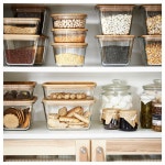 이케아 이케아 이케아 IKEA 365 이케아 365 식품보관용기 뚜껑 직사각 유리 대나무 1 8 l 292 690 69