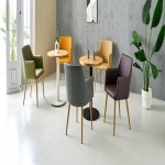 가구산책 스틸 PU 암체어 H5046