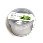 스텐맘 이중원형밀폐용기4호460ml찬통스텐레스 스텐용기 주방용품