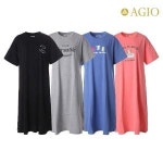 AGIO 레터링이지반팔원피스 ag21738