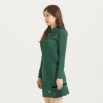 PGR골프 파크골프웨어 여성 밑단 뒷주름 청록 큐롯 스커트 플리츠 치마 GS-163