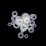 10 30 50 100PCS M3 M20 투명 나일론 플랫 와셔 플라스틱 플랫