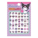 학산문화사 산리오 캐릭터즈 쿠로미 귀걸이 스티커