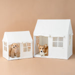 펫초이스 댕피스텔 강아지 텐트 고양이 쿠션 숨숨 집 하우스 크림