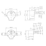 마이크로 기어 스테퍼 전동 DC 12V 2 상 4 상 감소 스테핑 스마트 모니터 에어컨 팬용 30BYJ46