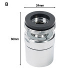 수도꼭지 에어레이터 분무기 싱크 360 도 회전 탭 노즐 물튀김 방지 버블러 절약 가정용