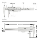 미니 0-80mm 더블 스케일 플라스틱 버니어 캘리퍼스 눈금자 학생 측정 도구 크기