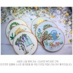 프랑스자수패키지 십자수 세트 집콕취미 DIY 자수키트 타입 2 A 1개