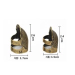 바느질 보호 사이즈조절 수예 황동골무 손가락 Small 1295 OC1295