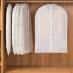 옷걸이커버 의류커버 옷 커버 비닐 투명 반투명 커버 지퍼있음 O 1개 1개입