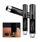 가죽 천 원단 섬유 고무 타공 공예 홀 원형 펀치 12종 C 원형1mm