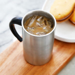 동무 슬림 이중컵250ml-스텐물컵 슬립컵 손잡이캠핑컵