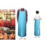 우레탄 방수 앞치마 정육 수산 주방용 양면 비닐 특대 특대-하늘색